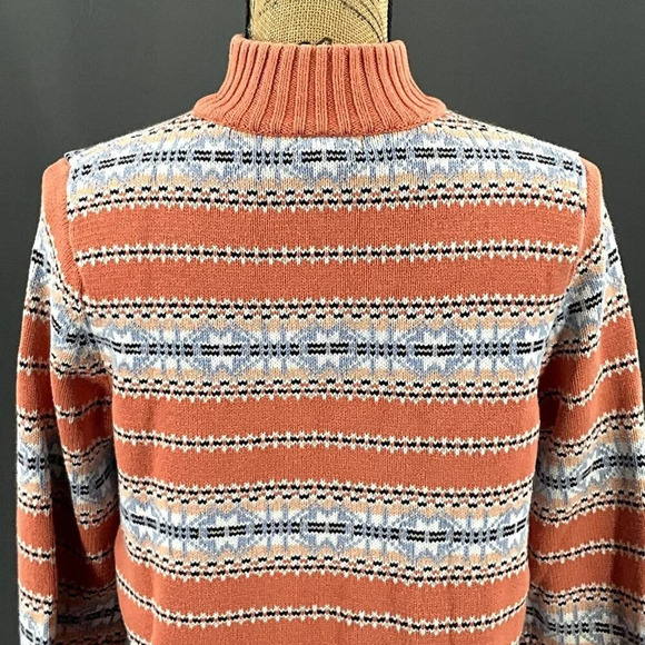 Northern Reflections Sweater Women Medium High Neck North Isles Cotton‎ Pullover - Picture 8 of 10